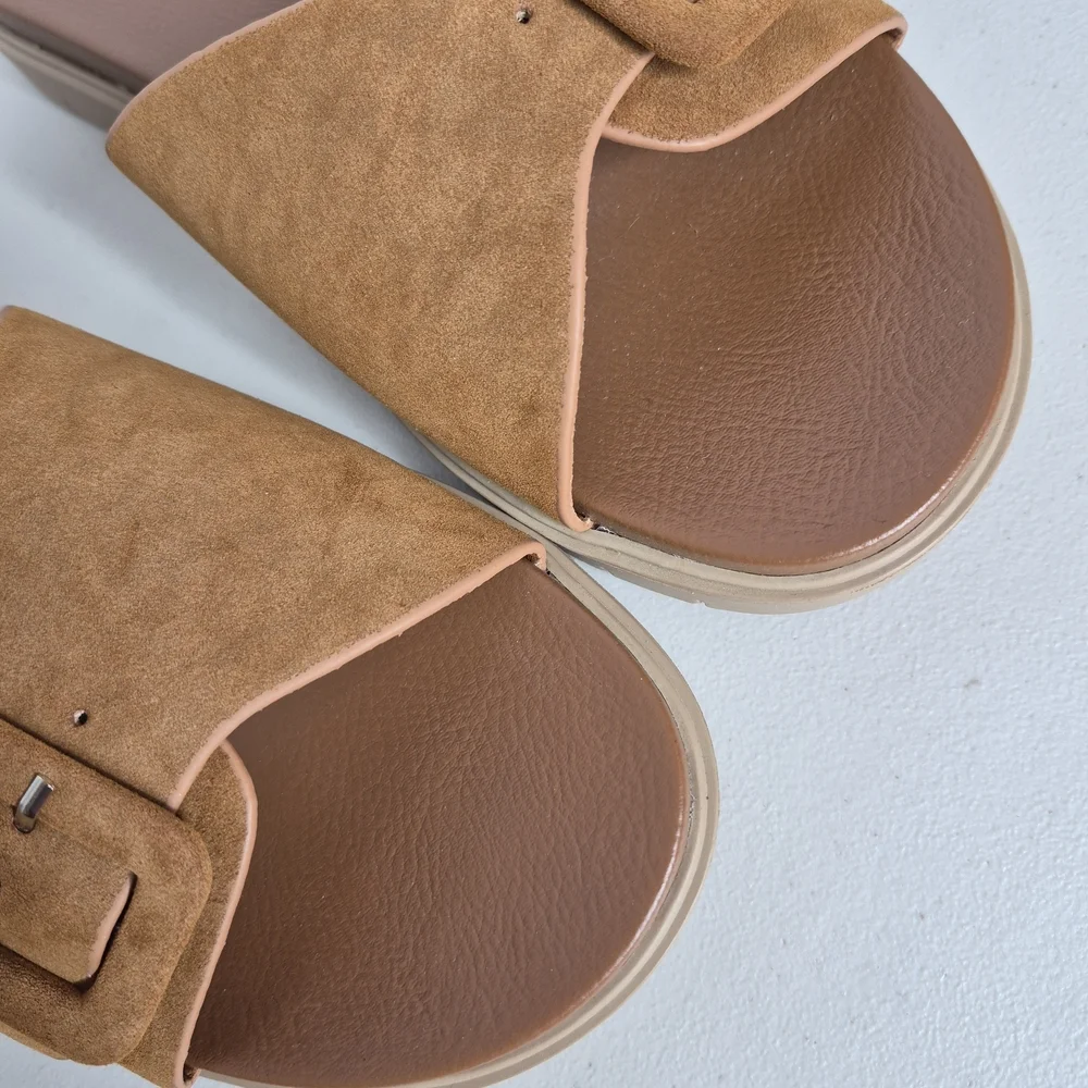 Torrid Buckle Slide Sandals - Size 8WW
